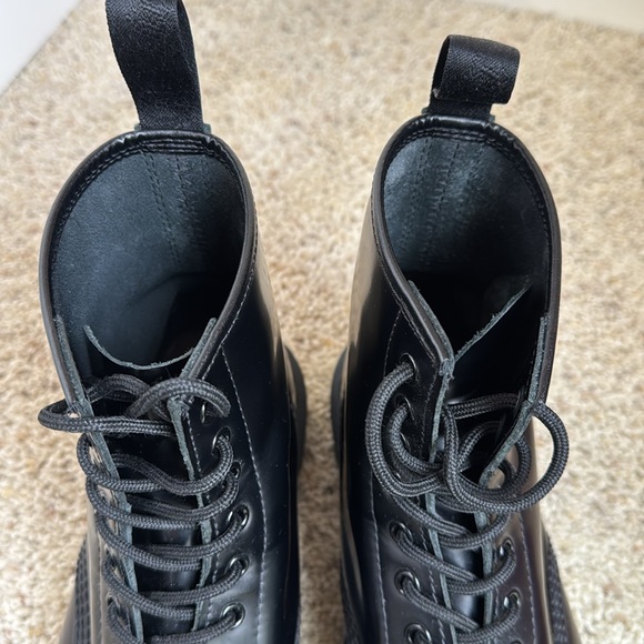 Dr Martens 14353 Black Leather Boots 11 M - Picture 6 of 8